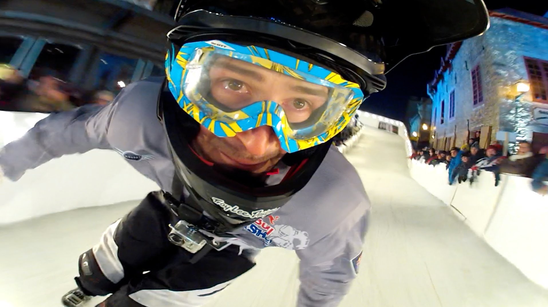 Ice course. GOPRO И Red bull. Ice Cross Downhill яркие моменты. GOPRO И Red bull торговая марка. Краш тест гоупро.