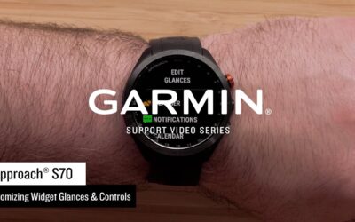 Garmin Support | Approach® S70 | Widget Loop and Controls Menu Customization