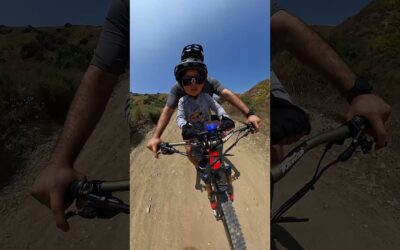 GoPro | First Time Mountain Biking with Dad 🎬 Carlos Perez #Shorts #MTB