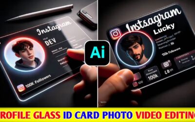 Instagram Trending Profile Glass ID Card Photo Video Editing || Ai photo editing Bing images create