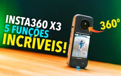 🔴 INSTA360 X3 – 5 funções INCRÍVEIS dessa câmera 360 graus