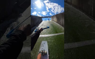 GoPro | Wakeskating a Dam 🎬 Loïc Benoit #Shorts #Wakeskate