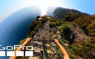 Biking Crazy Cliffside Stairs