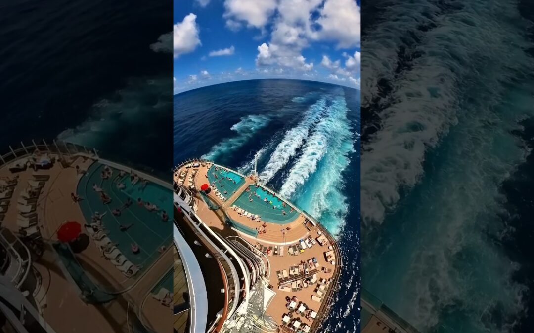 A simple stick ➡️ Insane cinematic shot 🤯 #Insta360 #cruise #cruiseship #travel #views #shorts #fyp