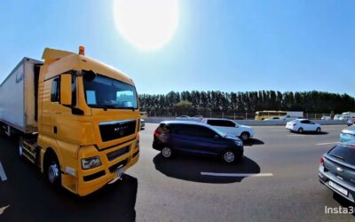 | Road Trip MBZ | Sunny Day | Traffic | Video Made From  Insta360  |