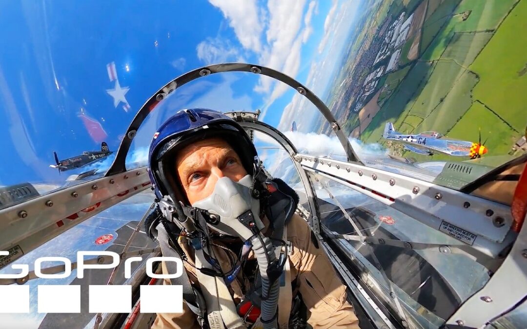 Flying Inside a P-38 Lightning During an Airshow