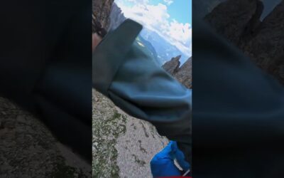 Speedflying POV through Narrow Canyon 🎬 Ricardo Castillo Miguez #Shorts #Italy