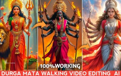 Durga Maa Walking Video Editing| DurgaPuja Ai Video Editing | Navaratri ai video editing|