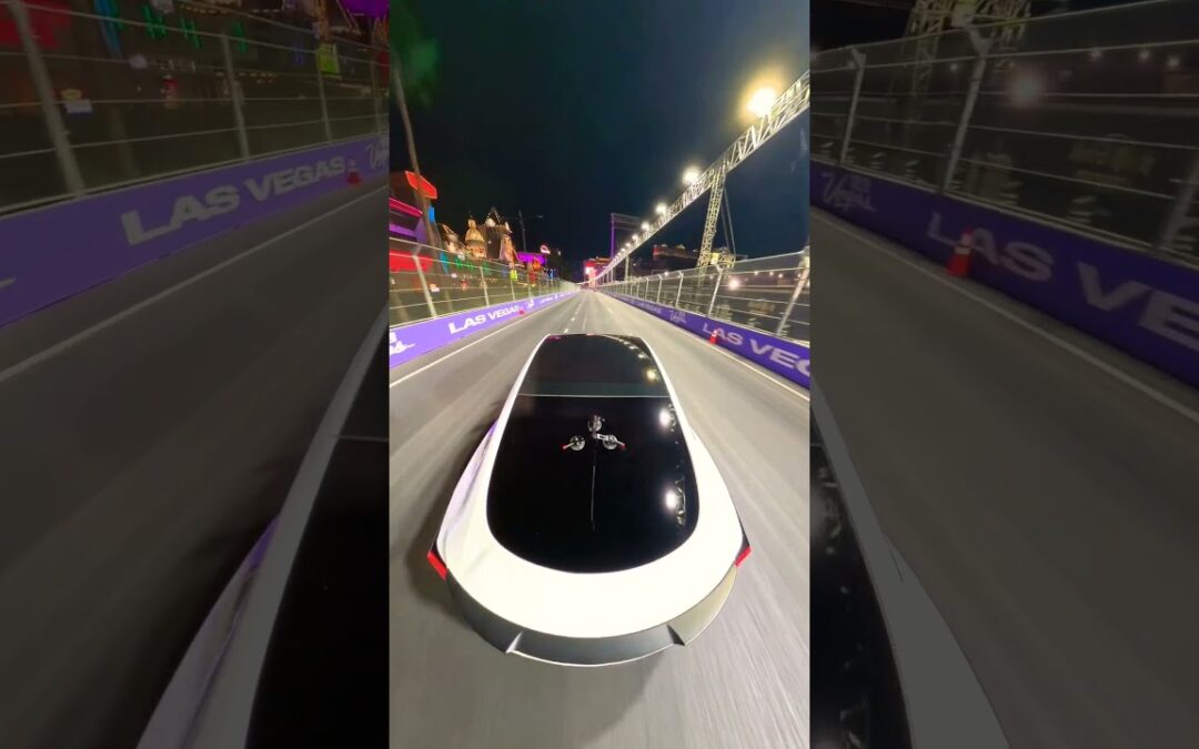 F1 Tesla! #formula1 #lasvegas #tesla #insta360