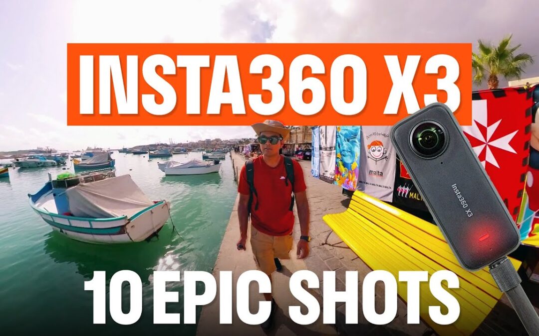 10 Easy Insta360 X3 Shots For A Travel Vlog Video In Malta | Insta360 App Editing Tutorial