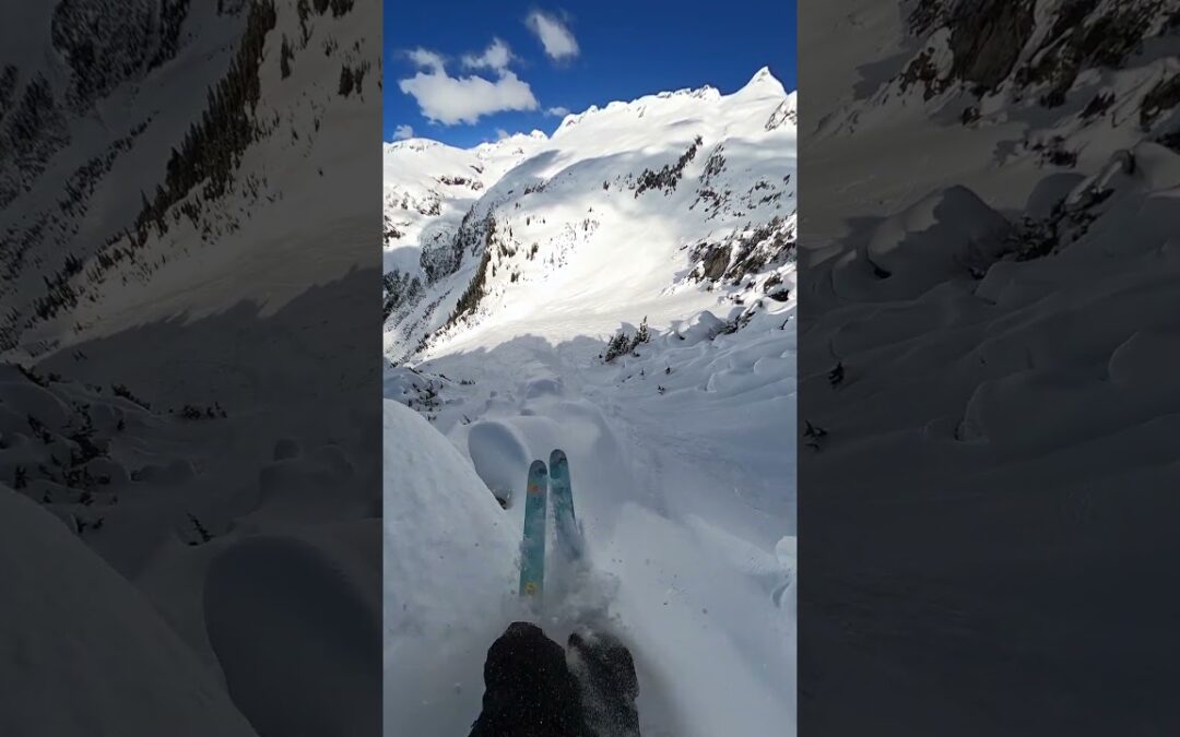 GoPro | Navigating a Dangerous Spine in BC🎬 Logan Pehota #Shorts #Skiing