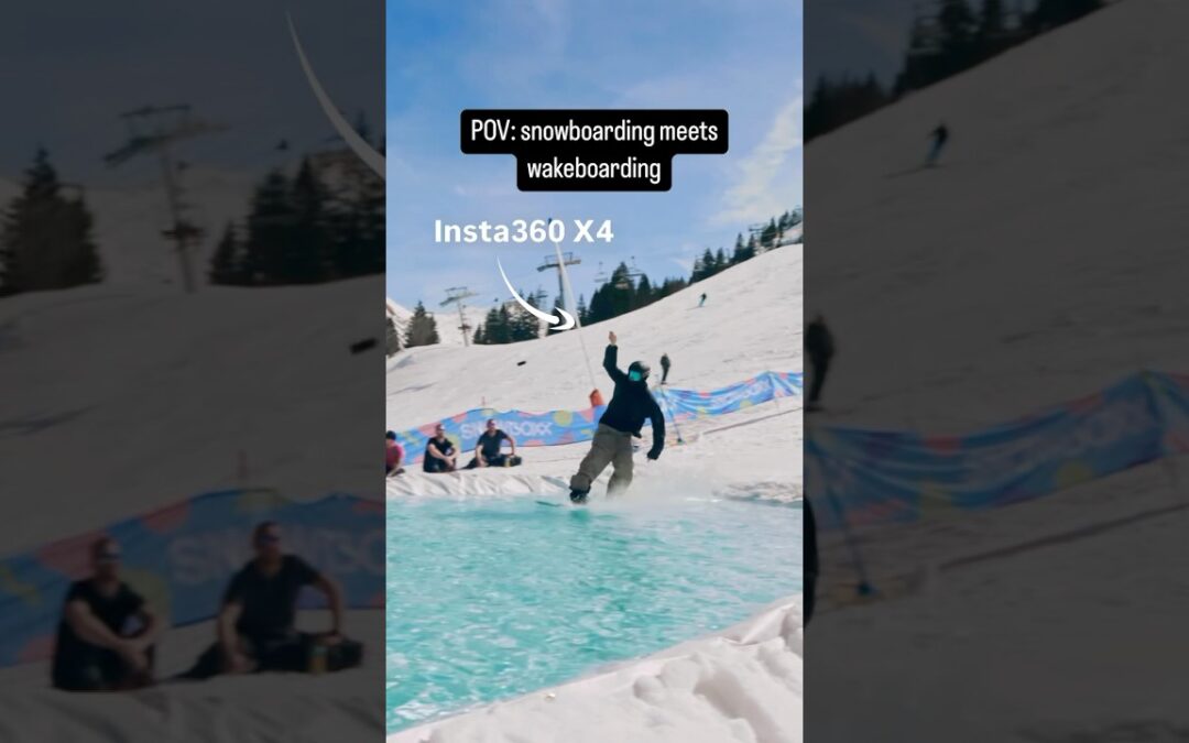 Is he making it? Skim or Swim? 🏂🏻     #Insta360 #skimboarding #funny #fail #shorts #fyp