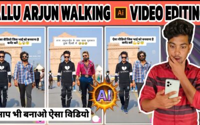 Allu Arjun Walking Ai Video Generated | Allu Arjun Ke Sath Chalne Wala Video Kaise Banaye |Runway Ai