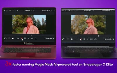 Snapdragon demo: AI accelerated video editing